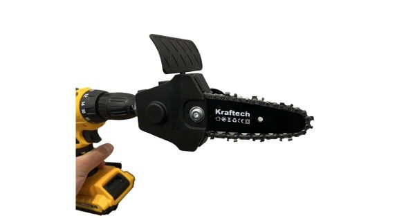 Kraftech lácfűrész adapter fúrógépre, 4inch , 40-44mm , 5m/s