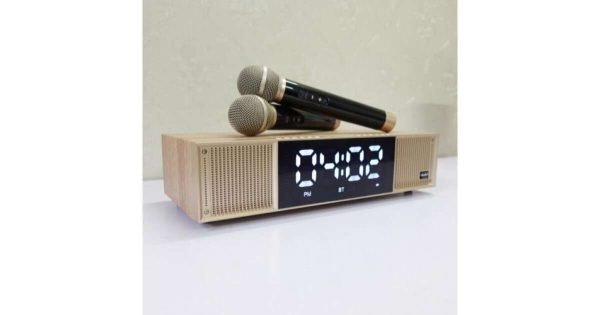 Peterhot A133 Hordozható ,akkumulátoros bluetooth hangszoró, led kijelzővel és 2 db mikrofonnal ,41,5 x 24,5 x 13 cm, 30 W