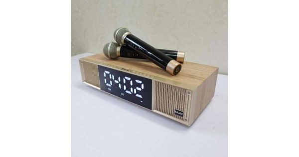 Peterhot A133 Hordozható ,akkumulátoros bluetooth hangszoró, led kijelzővel és 2 db mikrofonnal ,41,5 x 24,5 x 13 cm, 30 W