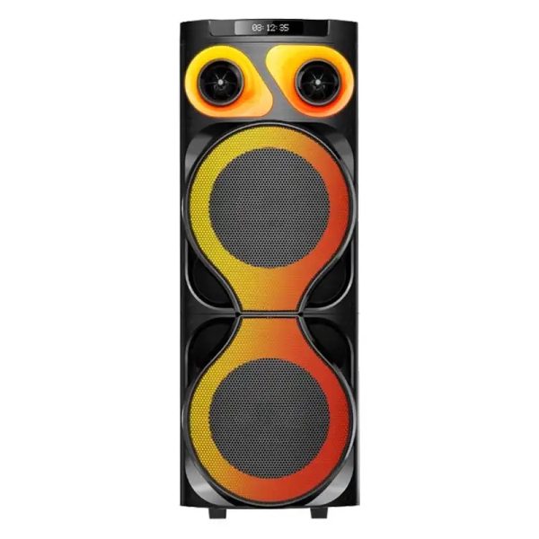 JT-1210 Vezeték nélküli hangszóró, 2*12" mélynyomó+Twitter, távirányítóval, 2 DB mikrofonnal