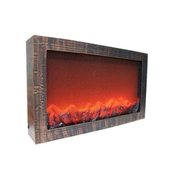 SP-35 LED kandalló lobogó lánghatással, 60x37x11cm, 3db 'C' (baby) elem vagy USB tápkábel