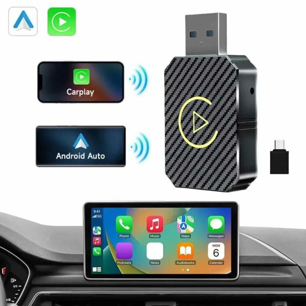 Vezeték Nélküli Autós Kapcsolat CarPlay & AndroidAuto alapú fejegységekhez, Bluetooth Adapter