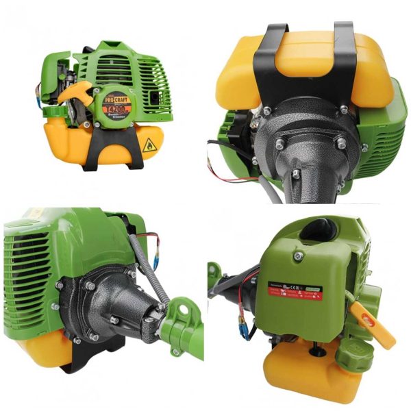 Procraft T4200 Pro Benzines Fűkasza és Bozótvágó 51,7 cm3-es motor 10500 fordulatszámmal