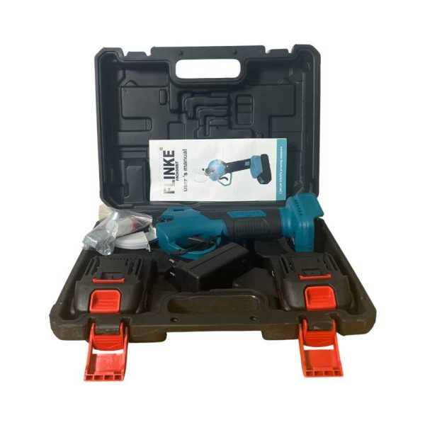 Flinke FK-8058 Dupla akkumulátoros Metszőolló kofferban, LCD kijelzővel, 28mm vágási átmérő