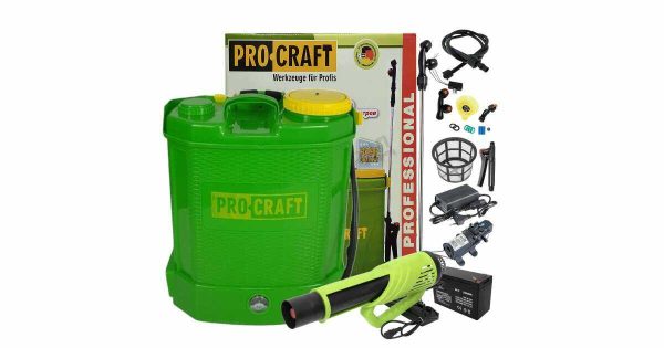 Prokraft AS -12 Akkumulátoros permetező/szivattyú vállpánttal , 3 féle fúvókával , 12 L , 5,5 bar