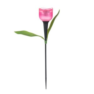 Napelemes világító kisházak leszúrható kerti fény, 40 cm