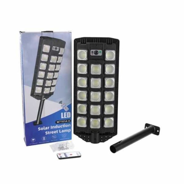 W7101A-6 Napelemes fali lámpa mozgásérzékelővel és távirányítóval + konzol