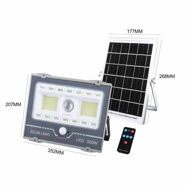XG-T39 Napelemes utcai lámpa mozgásérzékelővel és távirányítóval 300W